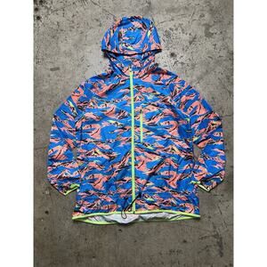 Nike Women's‎ Packable Full Zip Camouflage Trail Running Jacket 546390-455 XL